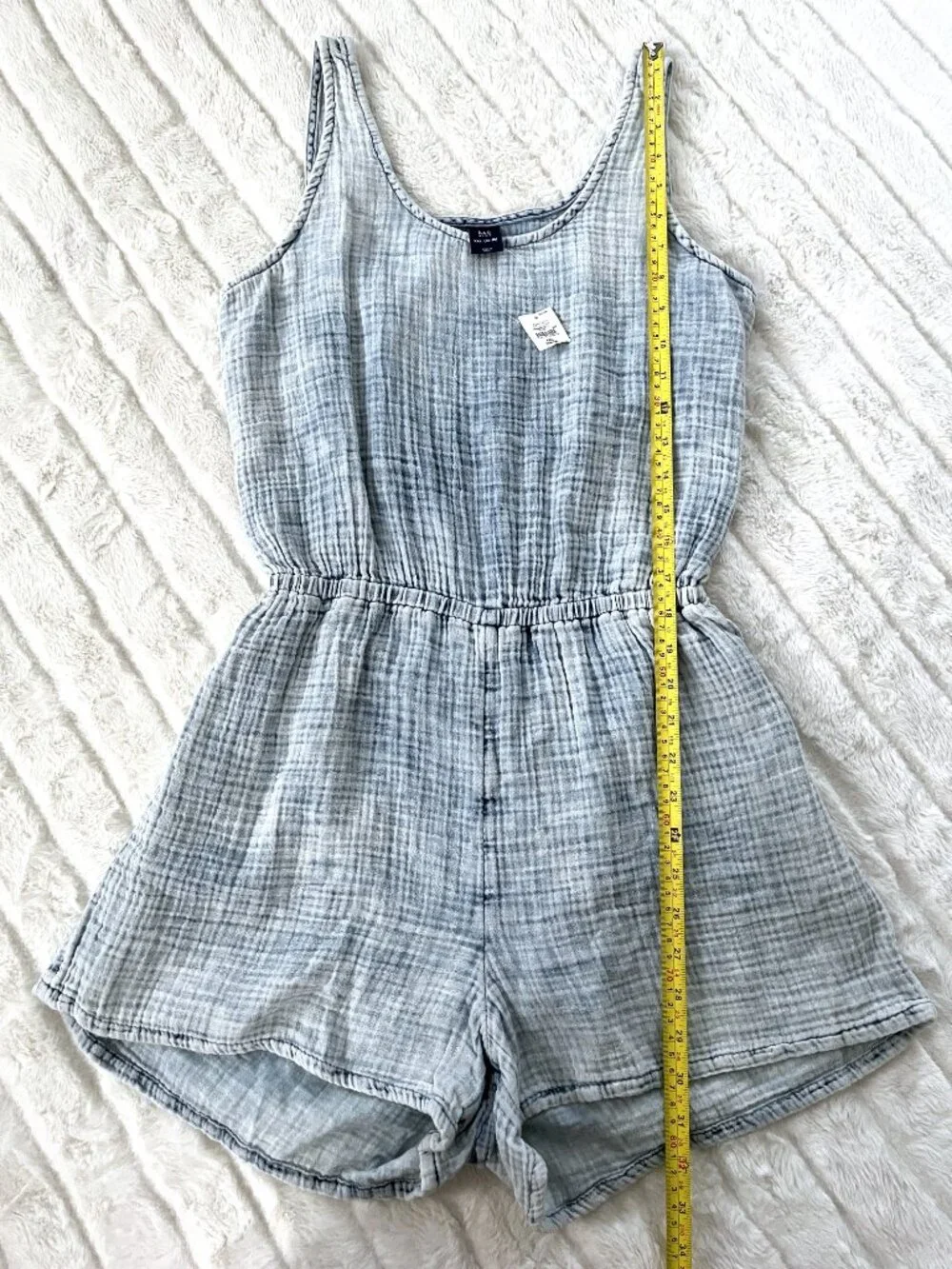 NWT Kids GAP Crinkle Gauze Denim Romper (Blue) XXL 14/16